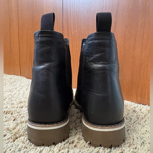 Chaco Women’s Fields Waterproof Black Chelsea Leather Ankle Boots Size 8.5 - Picture 5 of 8